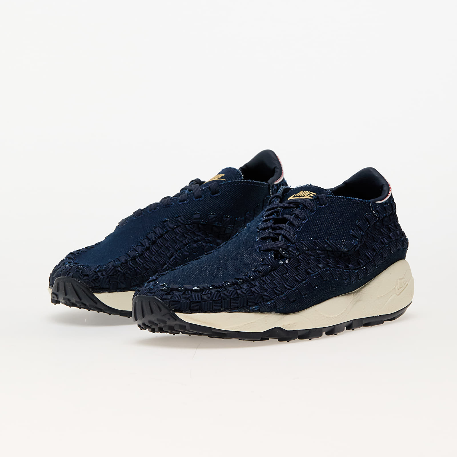 Women's shoes Nike W Air Footscape Woven Denim/ Wheat Gold-Obsidian-Coconut Milk