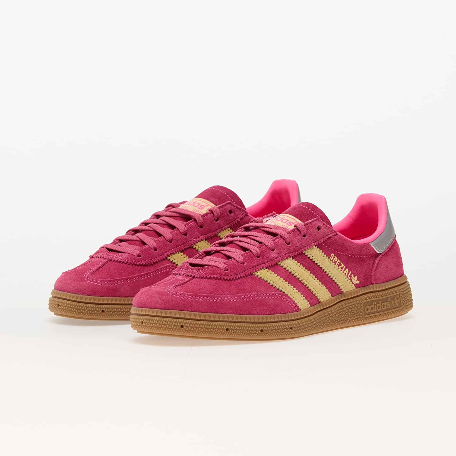 Damen Sneaker und Schuhe adidas Handball Spezial W Lucid Pink/ Almost Yellow/ Silver Metallic