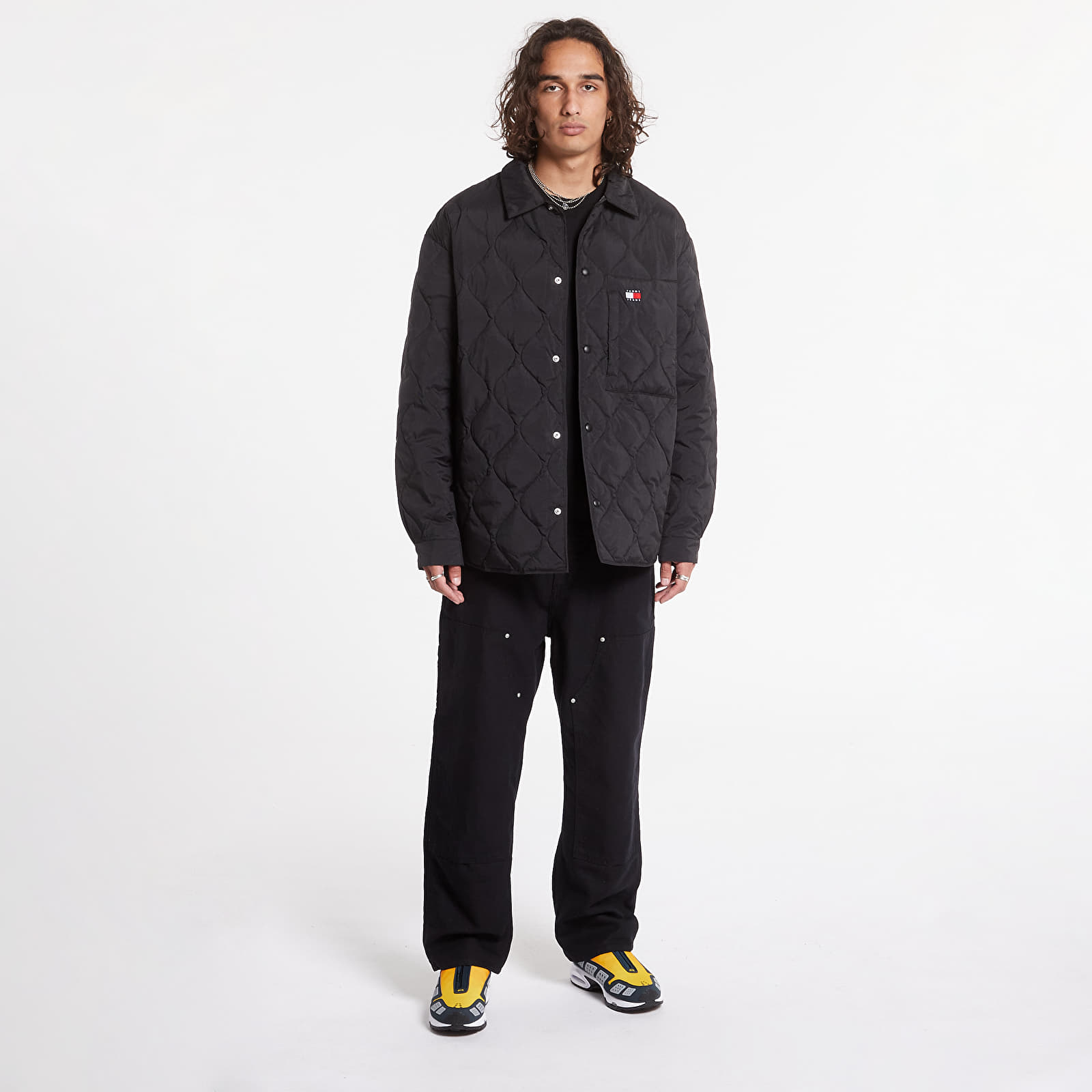 Jackets Tommy Jeans Quilted Shacket Black