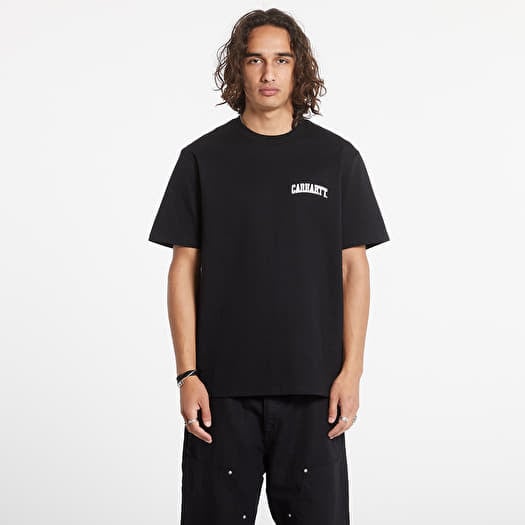 T-shirt Carhartt WIP S/S University Script T-Shirt Black/ White