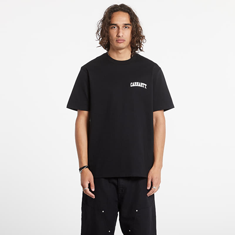 Carhartt WIP S/S University Script T-Shirt Black/ White