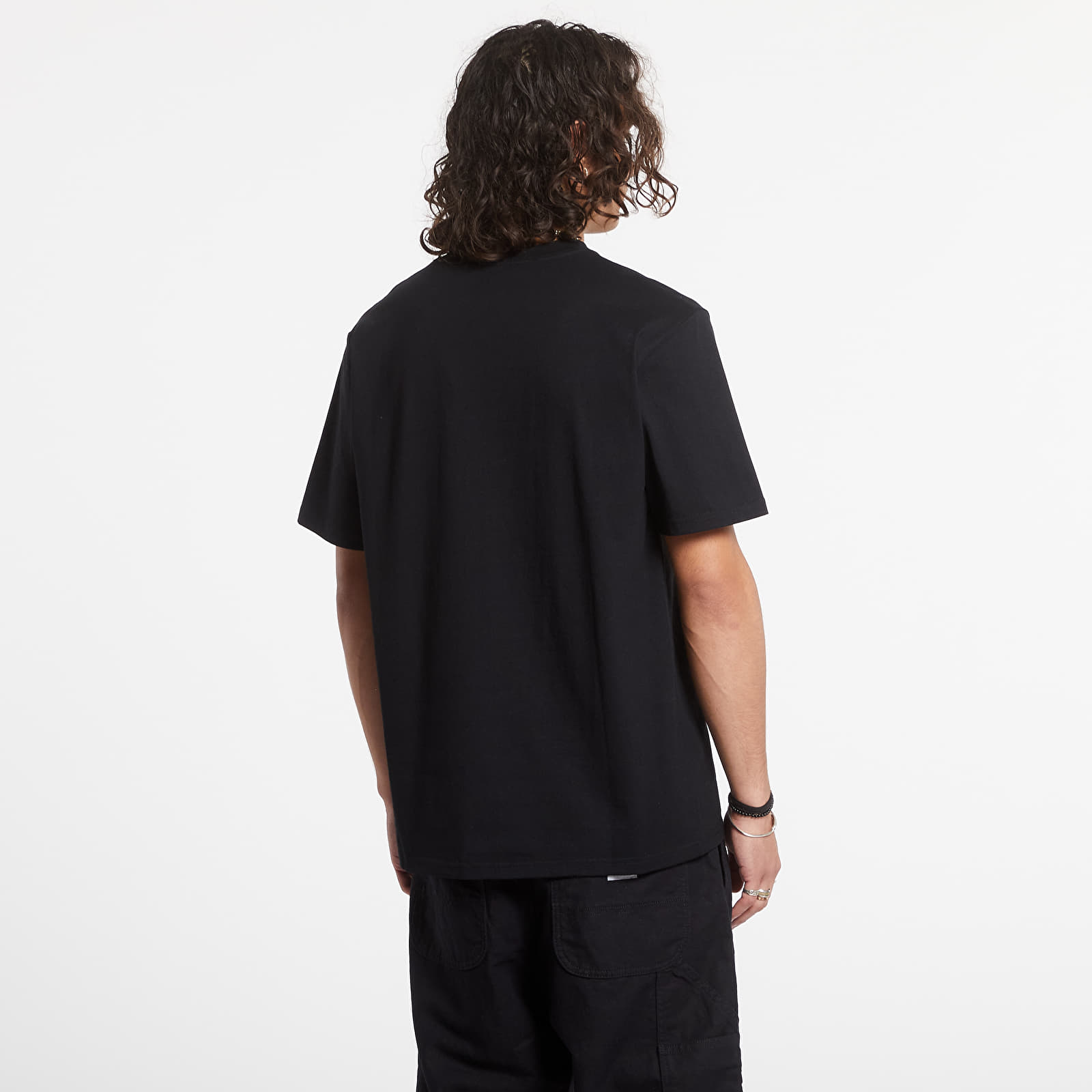 Pólók Carhartt WIP S/S University Script T-Shirt Black/ White