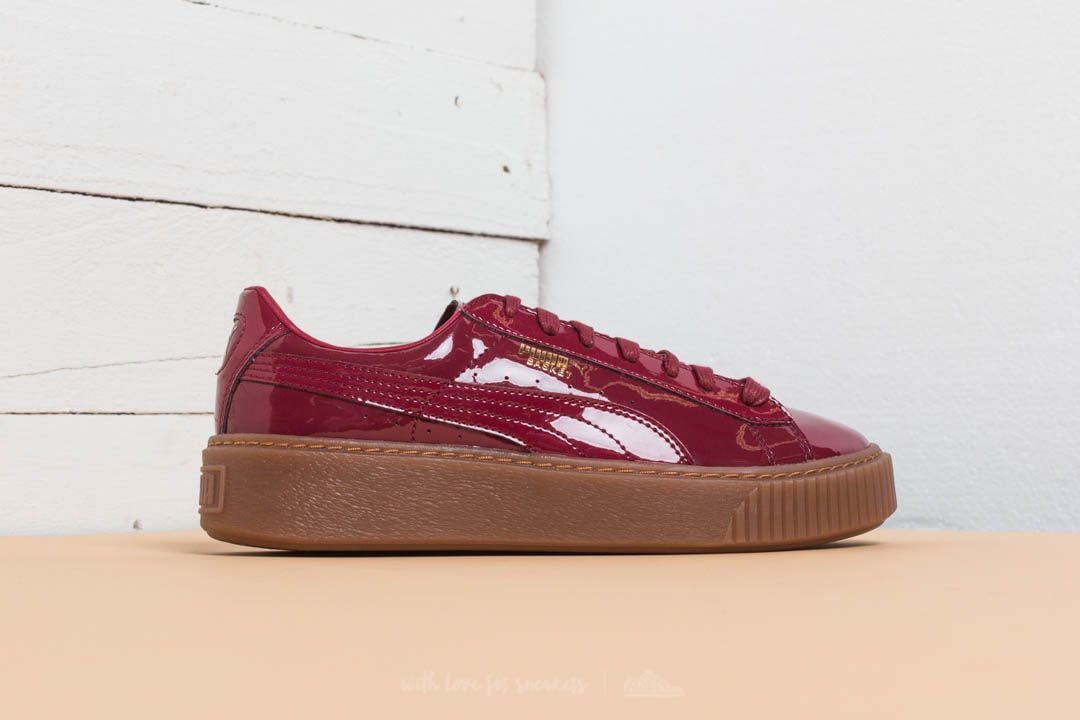 Puma basket on sale platform red