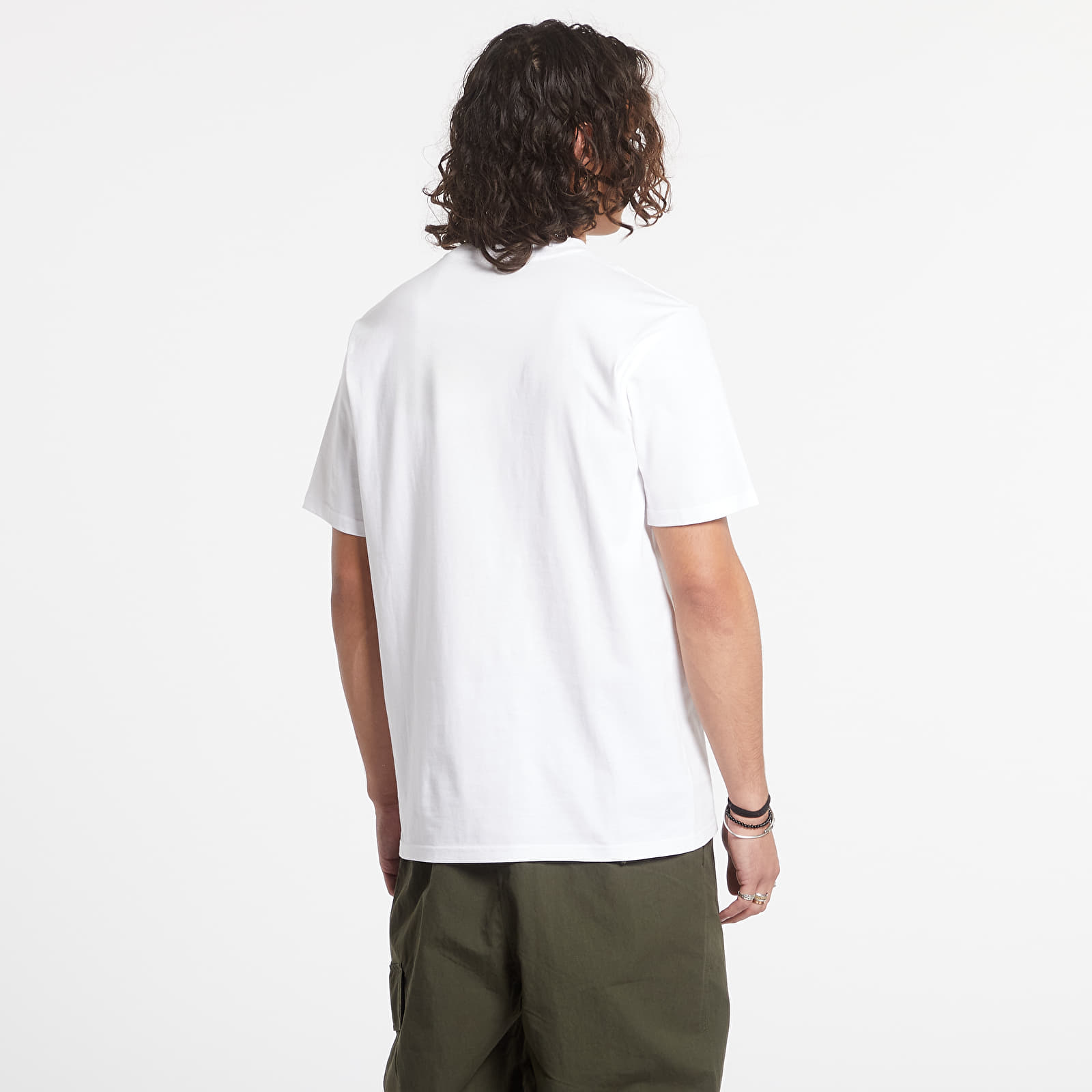 Pólók Carhartt WIP S/S Script T-Shirt White/ Black 