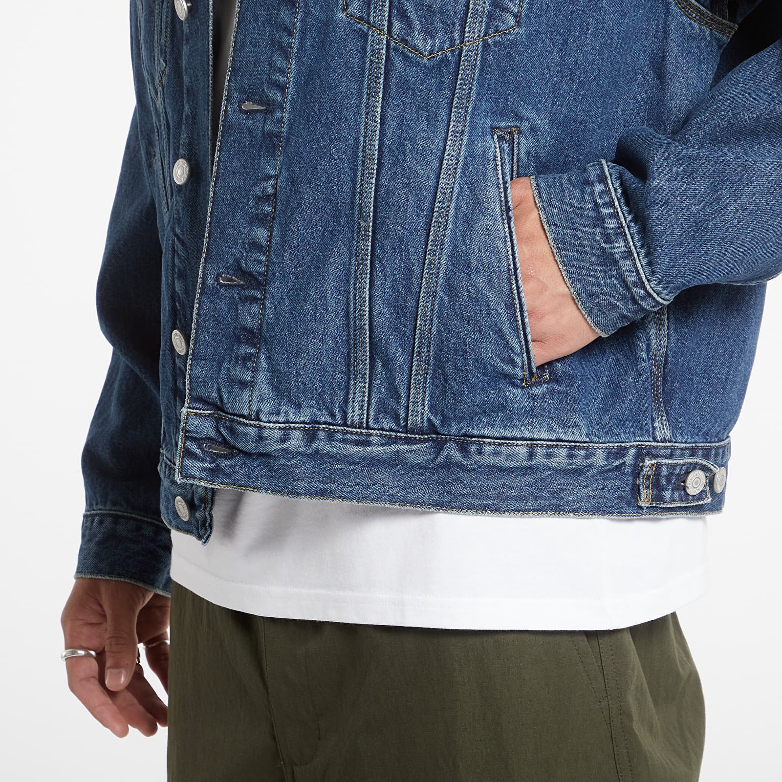 Jachete pentru bărbați Carhartt WIP Helston Jacket UNISEX Blue Cloud Stone