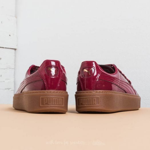 Puma basket platform rosso hot sale