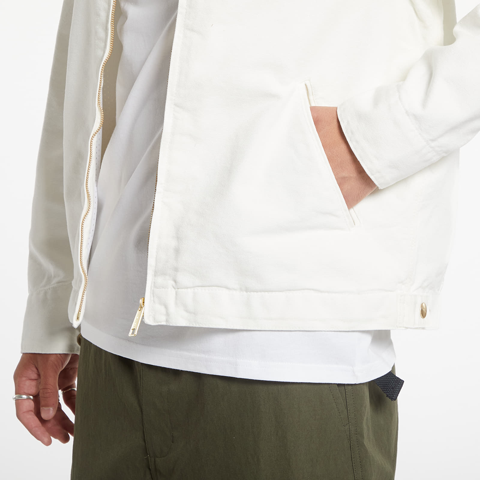 Μπουφάν Carhartt WIP Detroit Jacket UNISEX Wax/ Wax Stone Washed