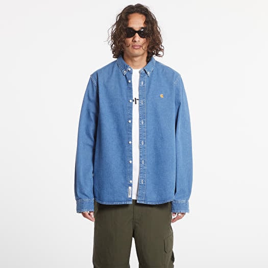 Ing Carhartt WIP L/S Weldon Shirt Blue