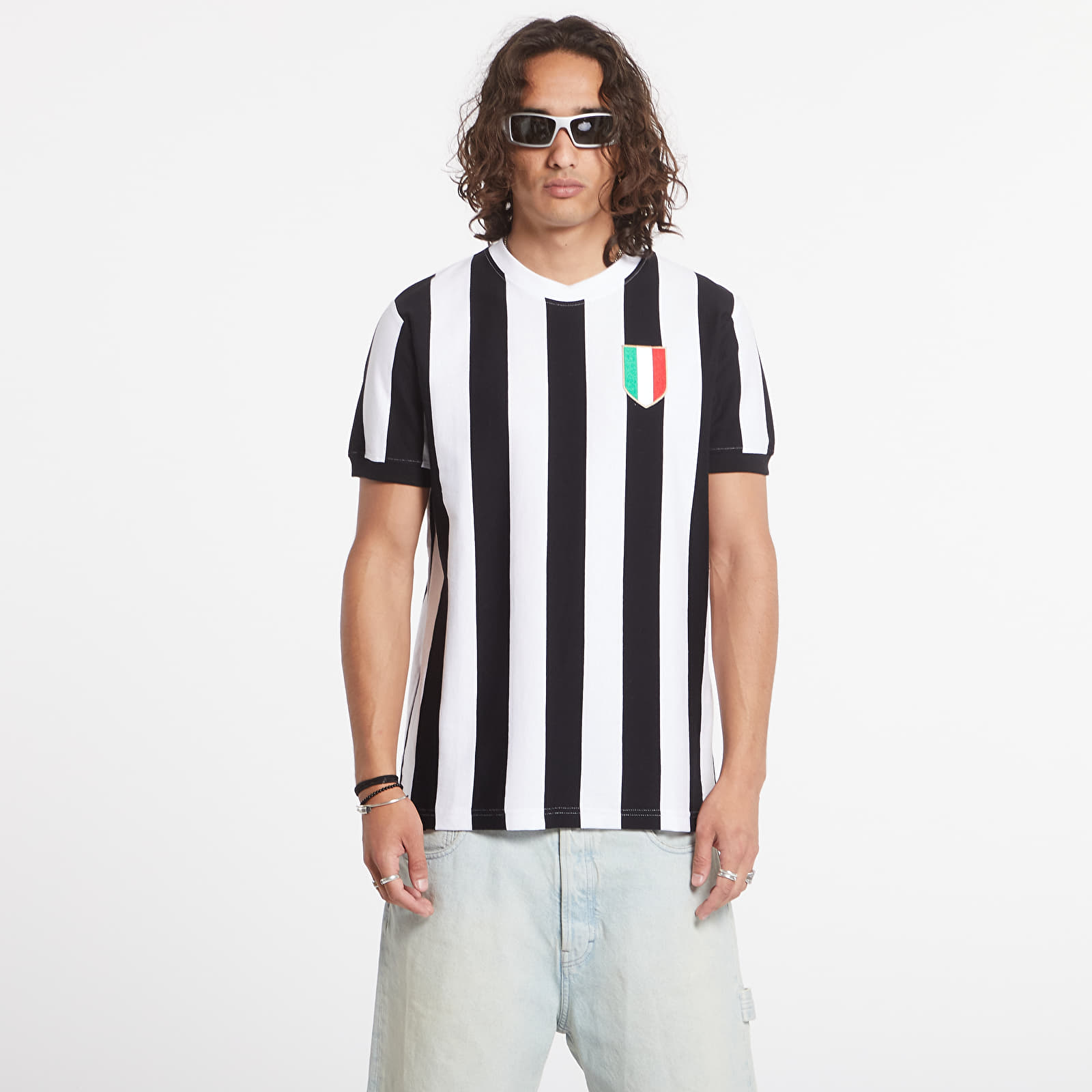 Dresy COPA Juventus 1952 - 53 Retro Football Shirt UNISEX Black/ White