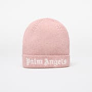 Palm Angels Kids Logo Knit Beanie Pink/ White