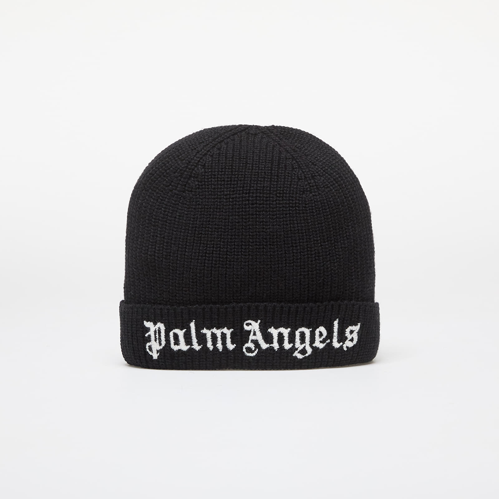 Cappelli e berretti bambini Palm Angels Kids Logo Knit Beanie Black/ White