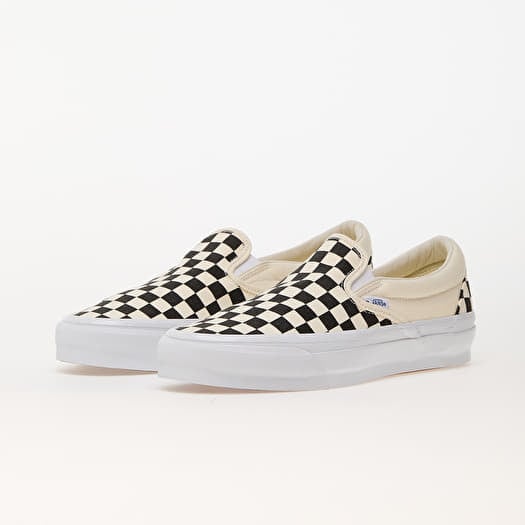 Scarpe uomo Vans Slip-On Reissue 98 LX Checkerboard Black/ Off
