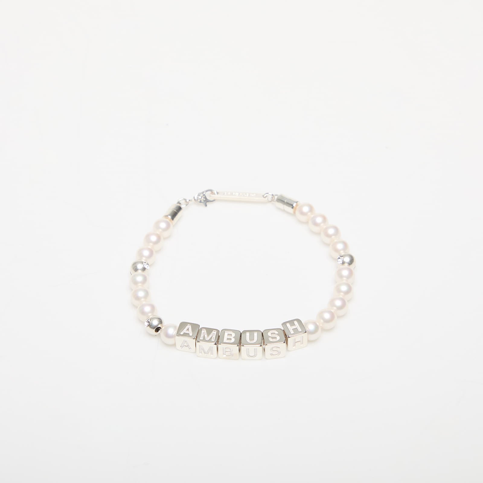 Bransoletki Ambush Pearl Letterblock Bracelet Silver/ No Color