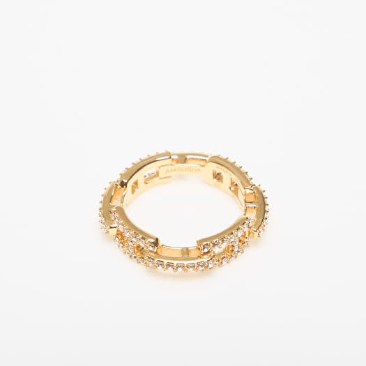 AMBUSH® 　PAVE A CHAIN RING Rings Ambush Pave A Chain Ring Gold/ No Color | Footshop