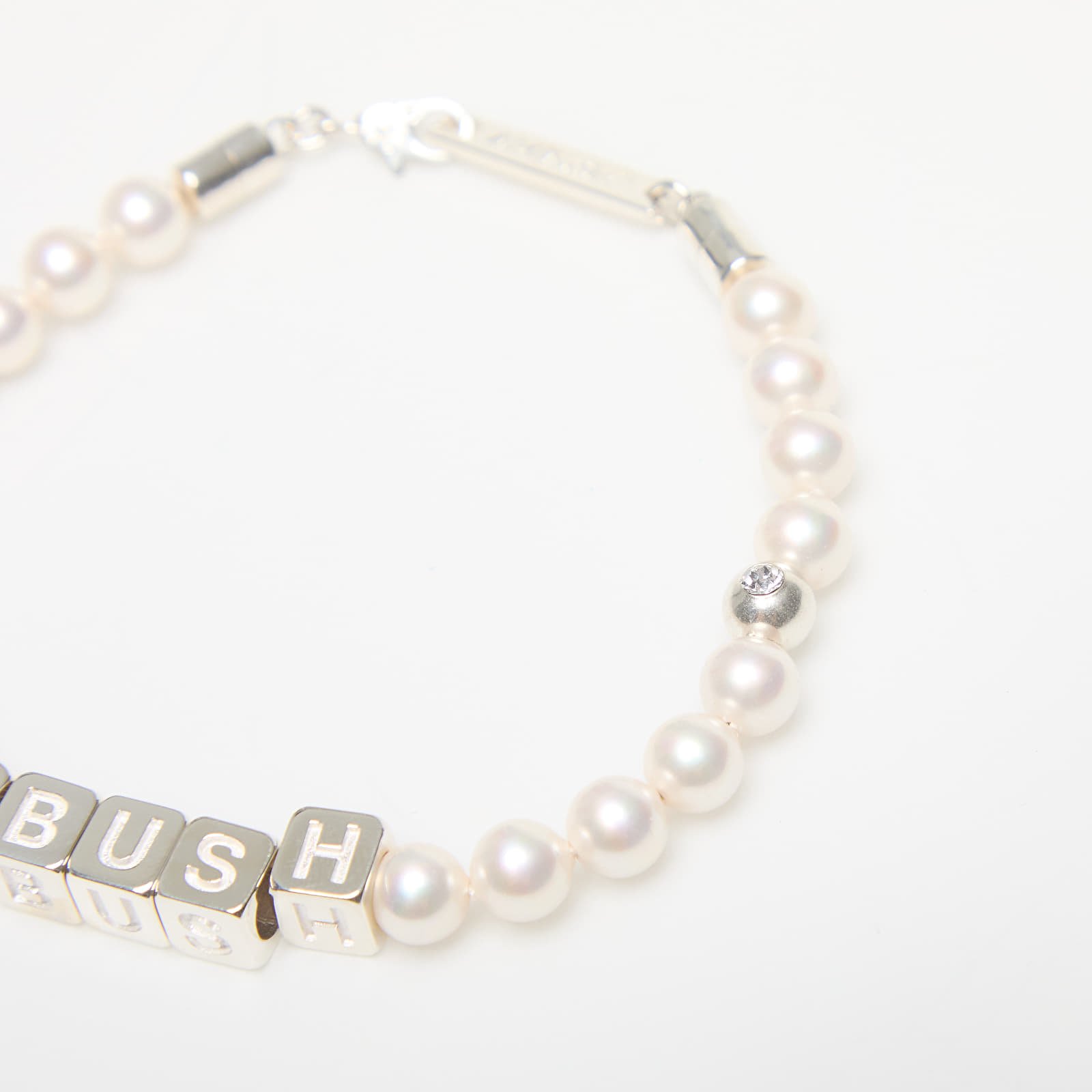 Bransoletki Ambush Pearl Letterblock Bracelet Silver/ No Color