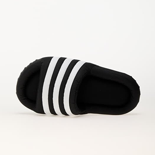Black and white adidas slides 2025