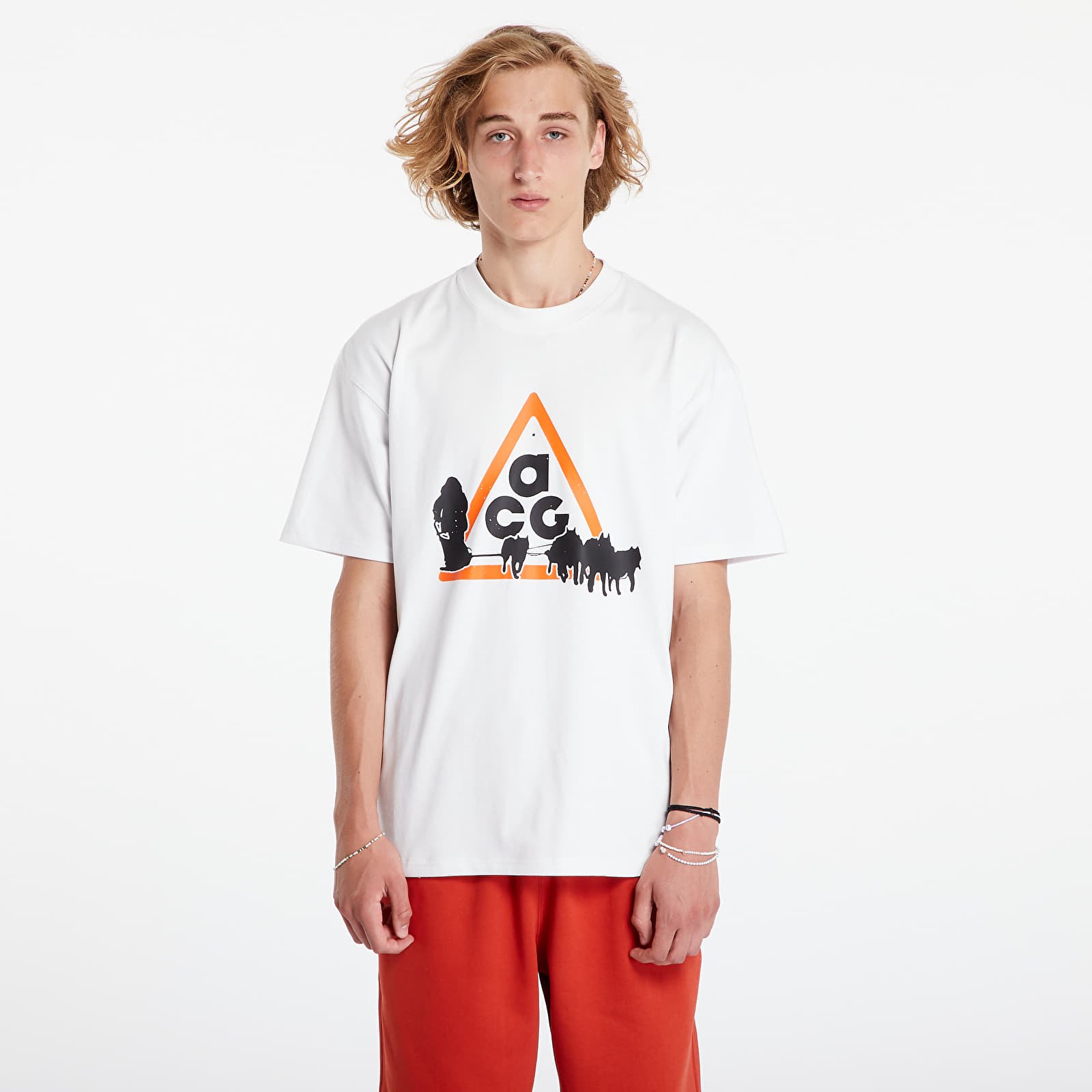 Men's T-shirts Nike Men's ACG Oc Dog Sled T-shirt Summit White