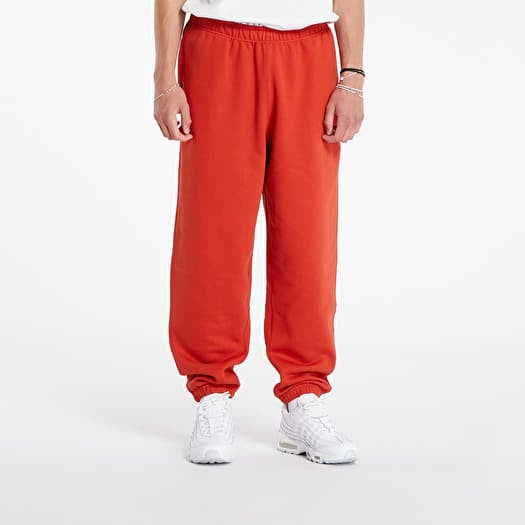 Tepláky Nike Solo Swoosh Men's Fleece Pants Dragon Red/ White