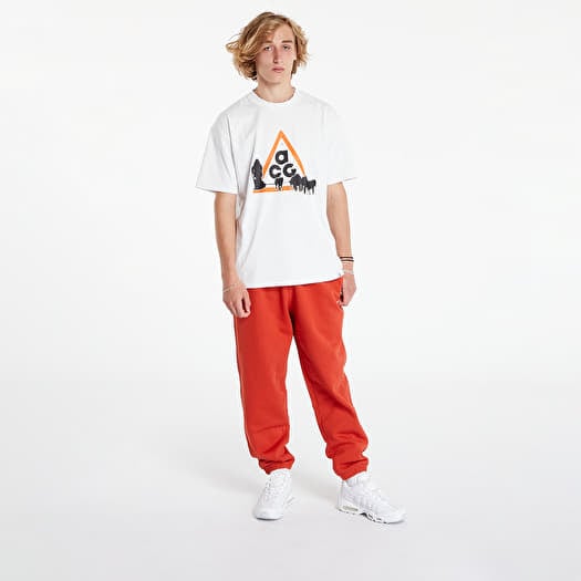 Jogger Pants Nike Solo Swoosh Men s Fleece Pants Dragon Red White Footshop