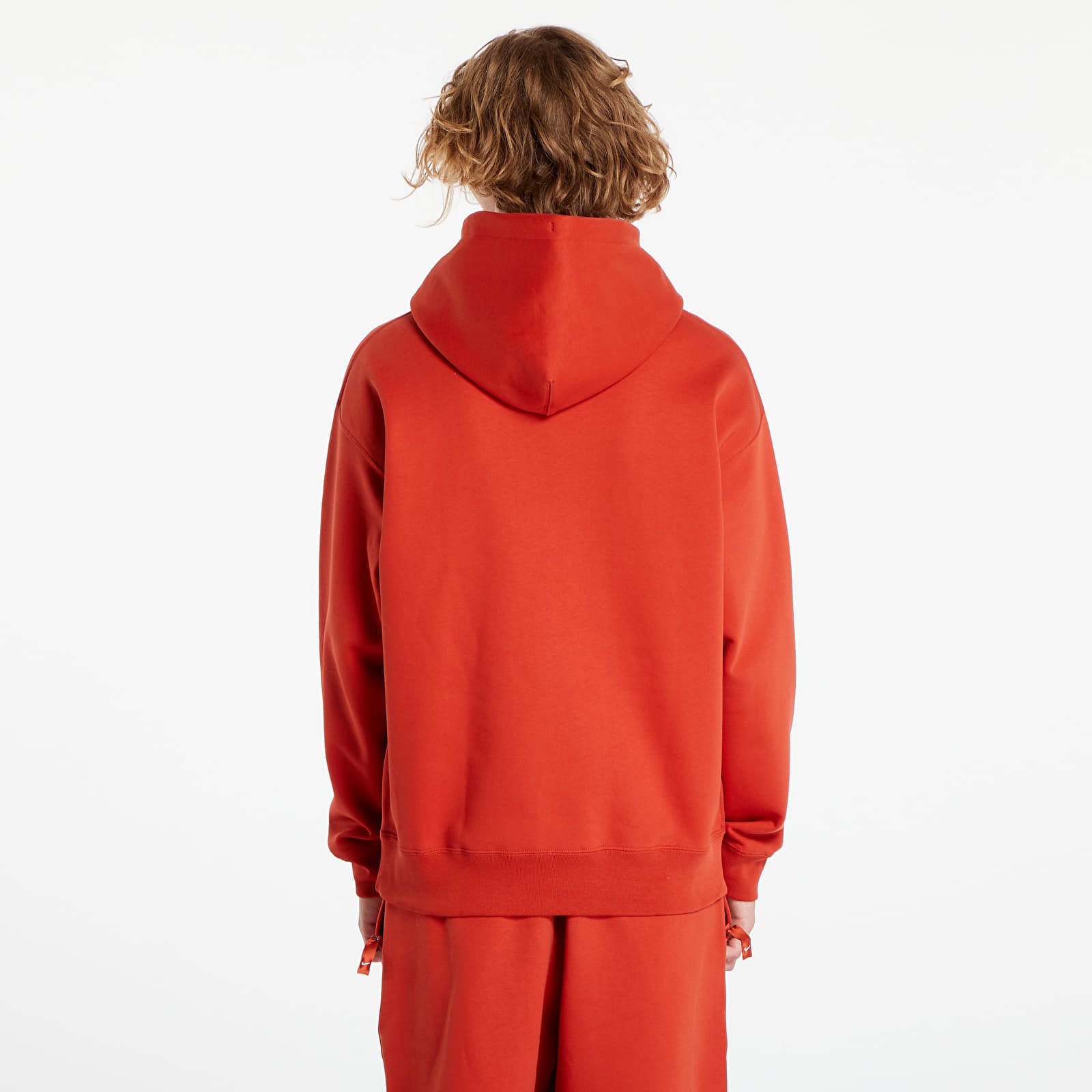 Sweatjacken und Sweatshirts Nike Solo Swoosh Men's Fleece Pullover Hoodie Dragon Red/ White