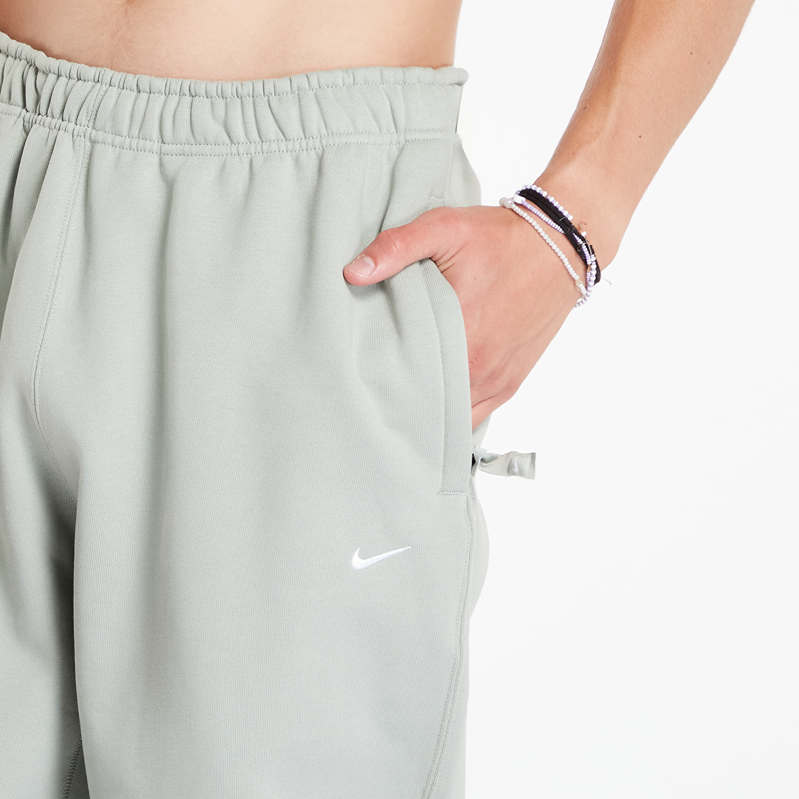 Melegítő Nike Solo Swoosh Men's Fleece Pants Jade Horizon/ White
