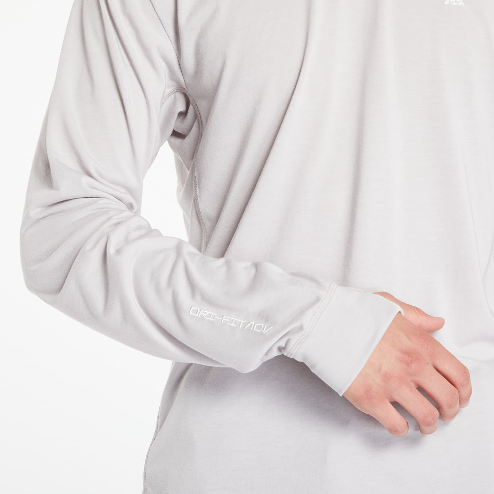 Magliette Nike ACG "Goat Rocks" Men's Dri-FIT ADV Long-Sleeve UV Top Lt Iron Ore/ Summit White