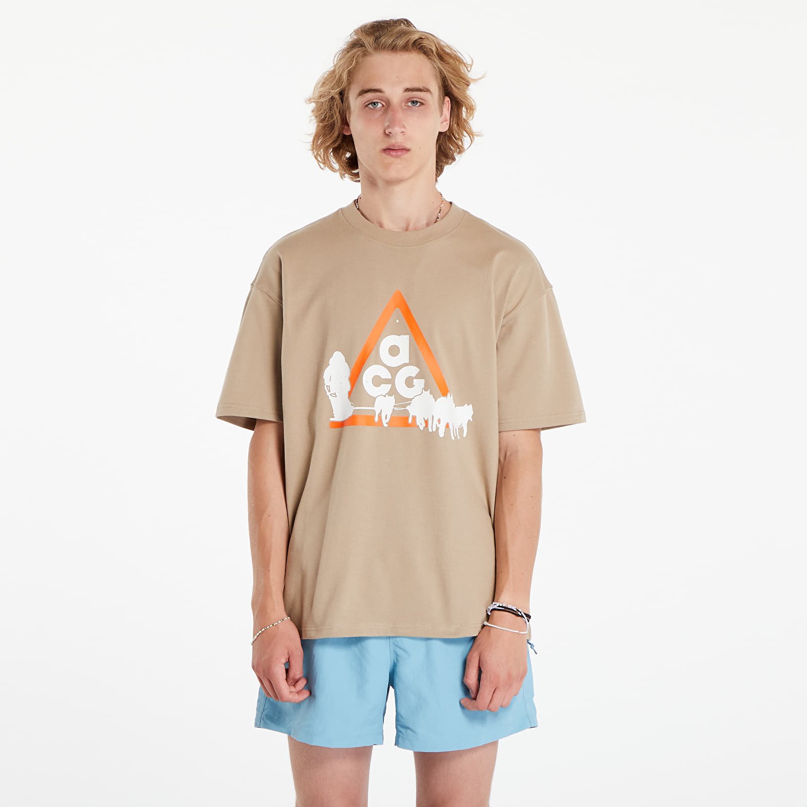 Férfi pólok Nike Men's ACG Oc Dog Sled T-shirt Khaki