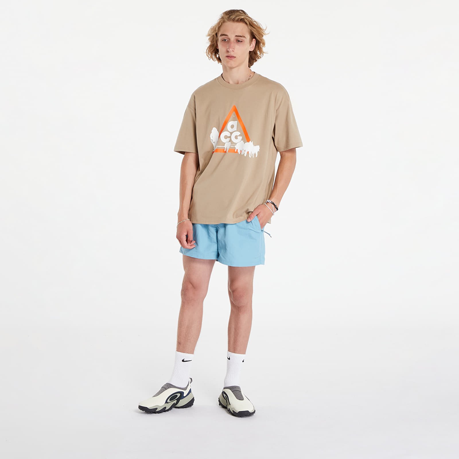 Férfi pólok Nike Men's ACG Oc Dog Sled T-shirt Khaki