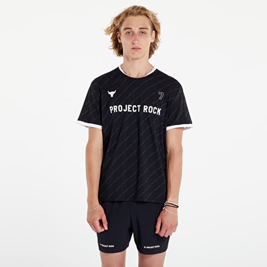 Jersey Under Armour Project Rock Rugby Shirt Black/ White