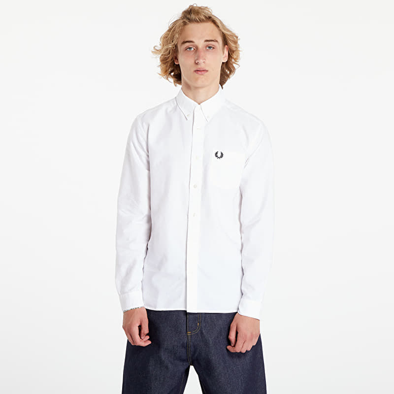 FRED PERRY Oxford Shirt White
