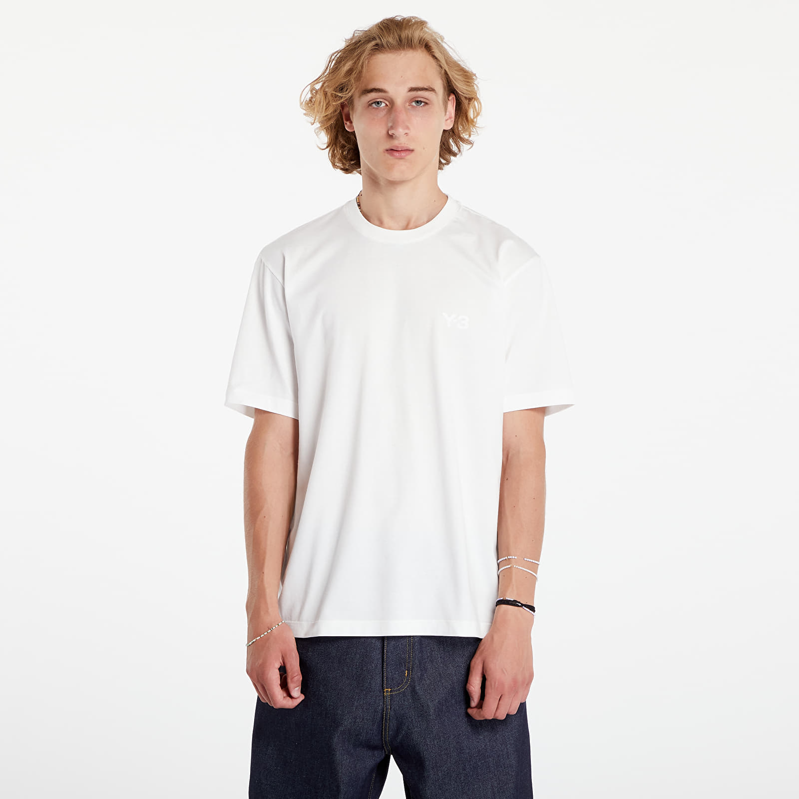 T-shirty męskie Y-3 M Regular Short Sleeve Tee Core White