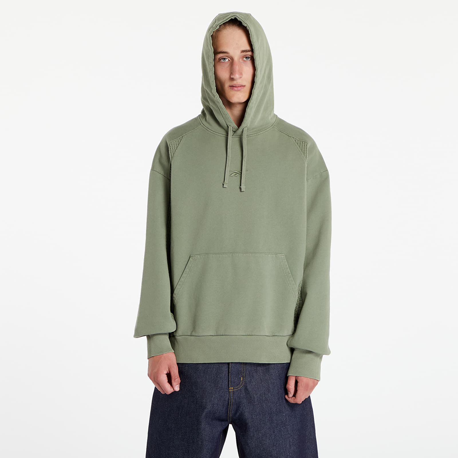 Herrenjacken Reebok Uniform Bi-Material Hooded  Forest Green