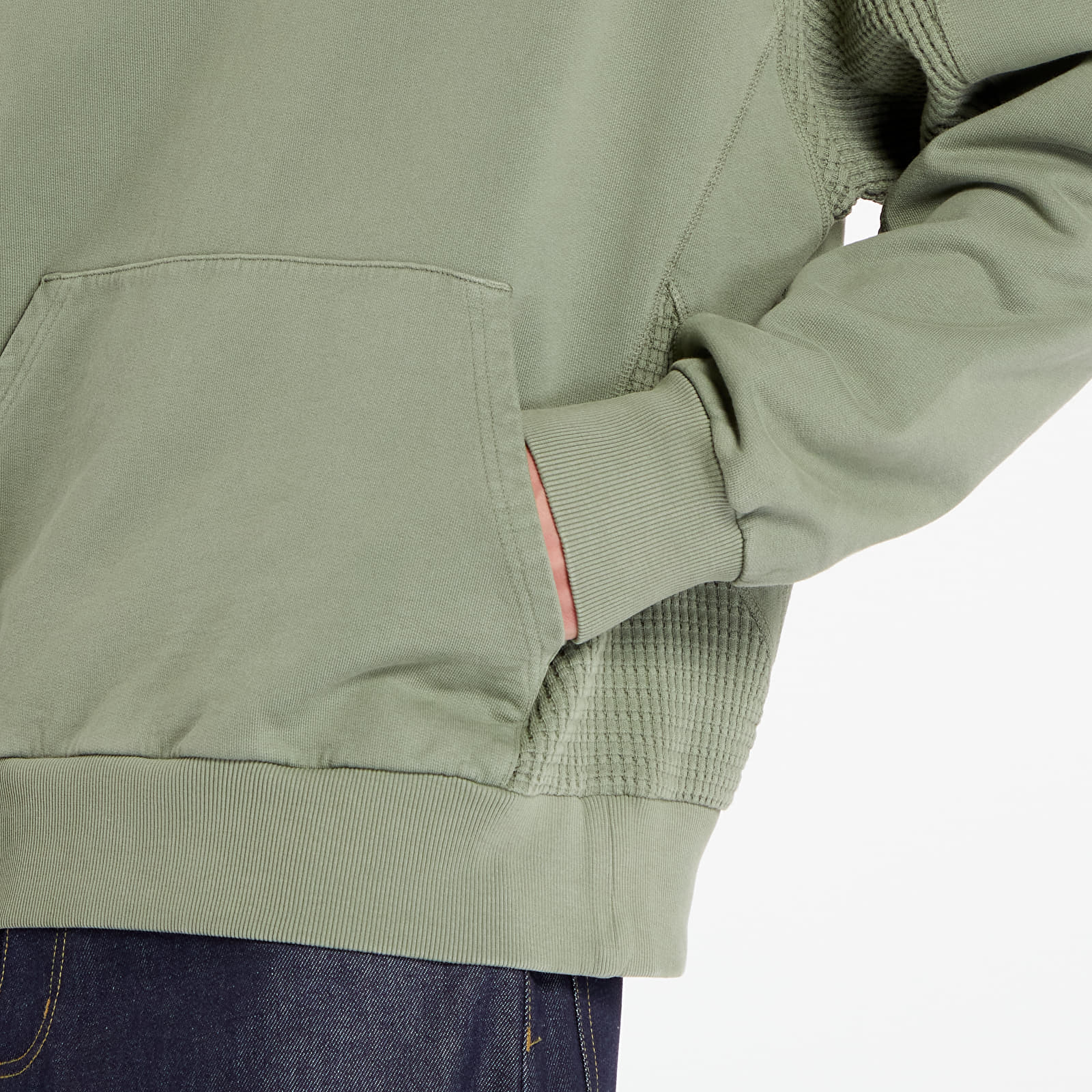 Herrenjacken Reebok Uniform Bi-Material Hooded  Forest Green