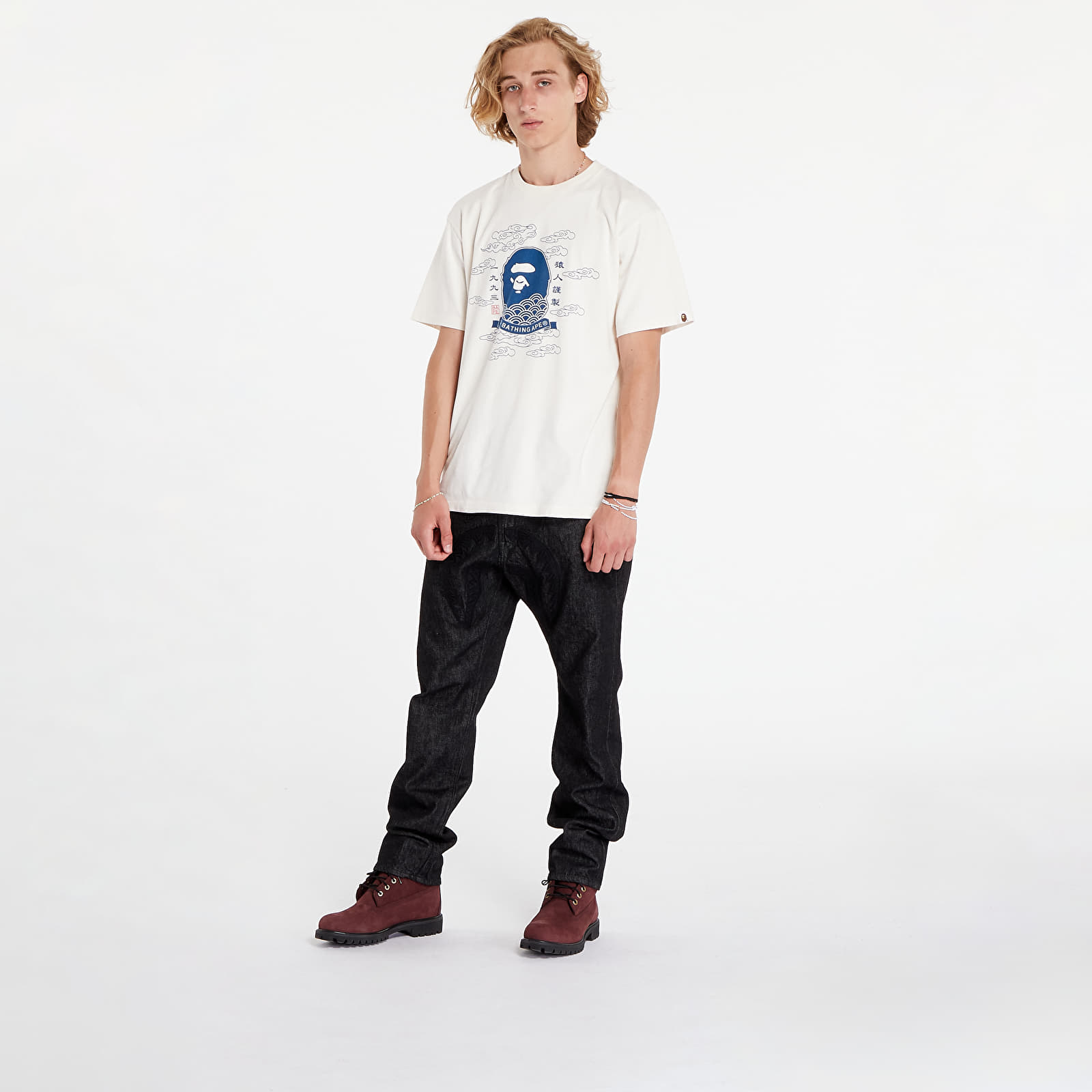 Jeans A BATHING APE Shark 13 Oz Denim Pants Black