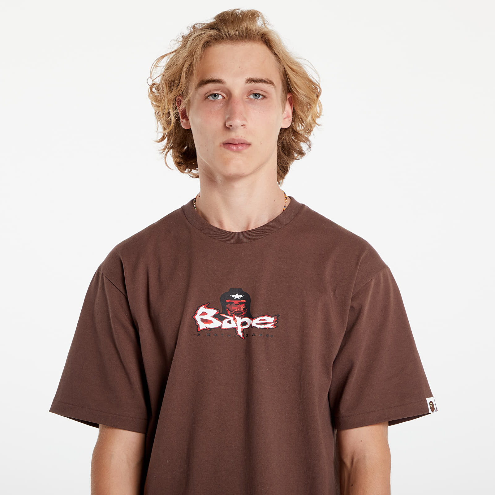 T-Shirts A BATHING APE Color Camo Mad Ape Tee Brown