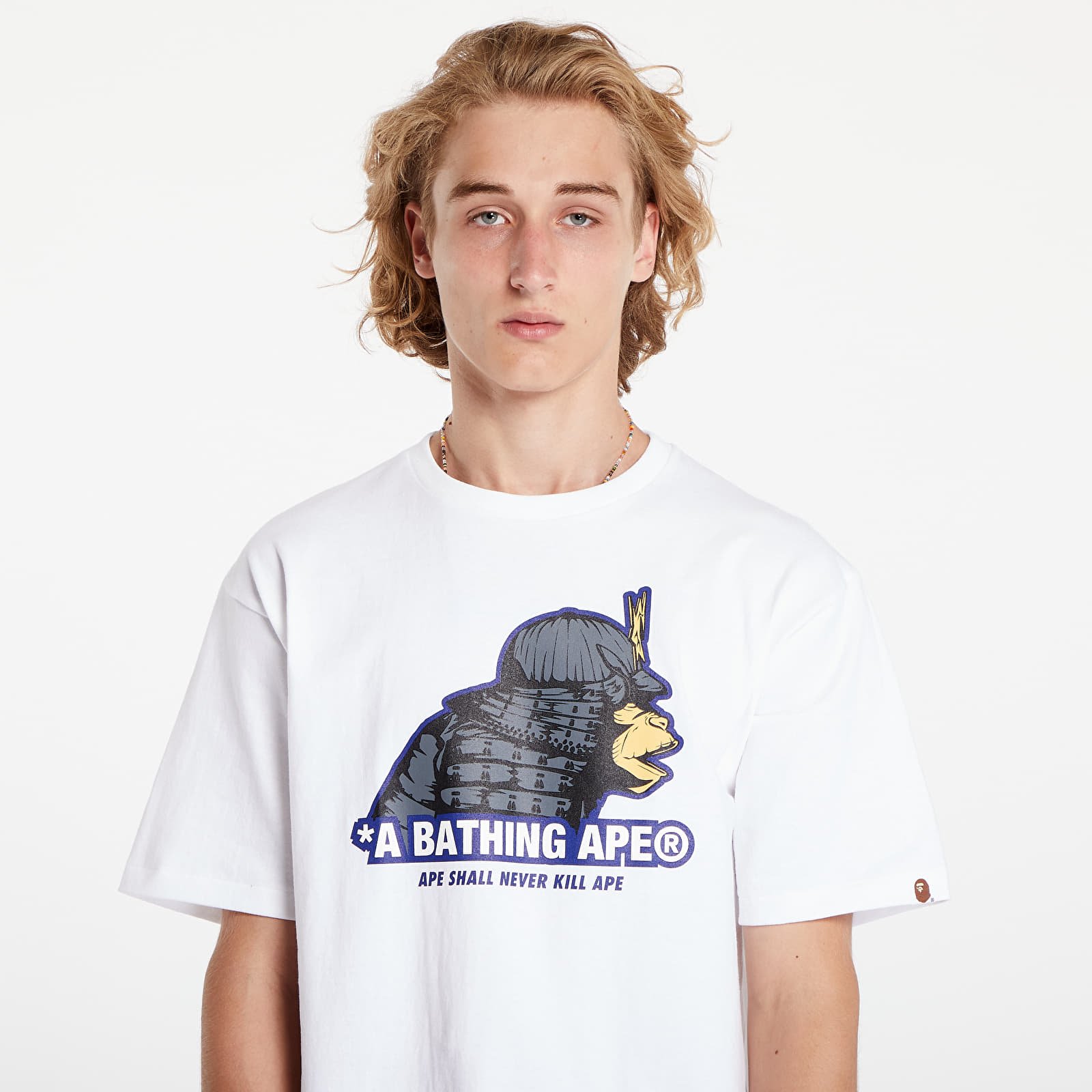 T-paidat A BATHING APE Samurai Tee White