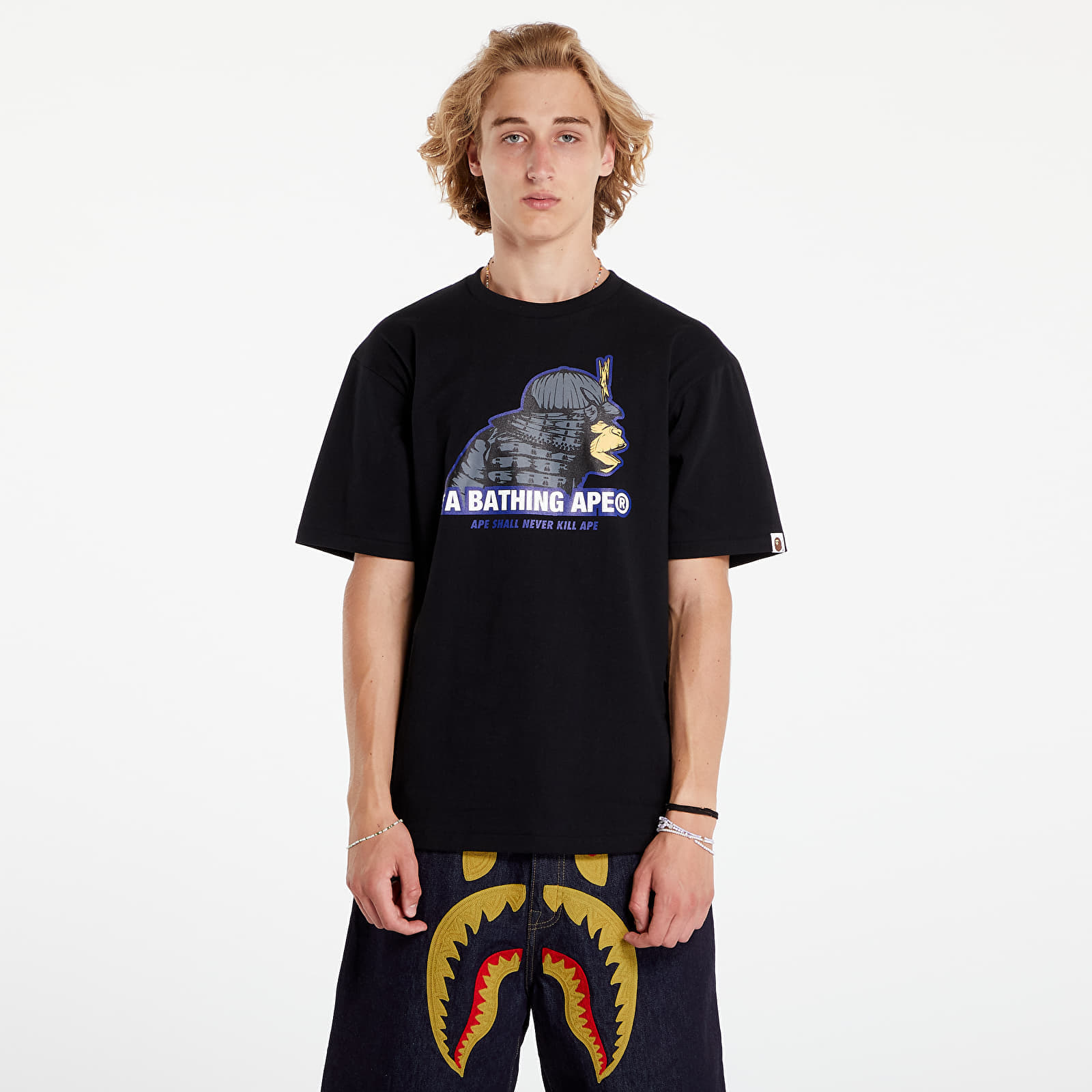 Maglietta A BATHING APE Samurai Tee Black M