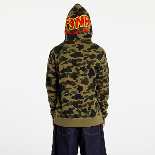 A BATHING APE 1St Camo 2Nd Shark Full Zip Hoodie