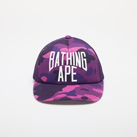 Cap A BATHING APE Color Camo Nyc Logo Mesh Cap Purple