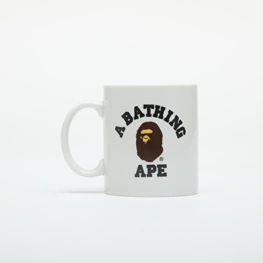 A BATHING APE College Pottery Mug White