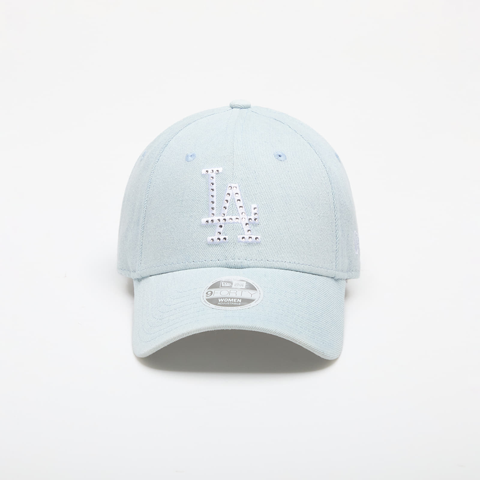 Caps  New Era MLB Los Angeles Dodgers Womens Diamante Denim 9FORTY Adjustable Cap Sky Blue