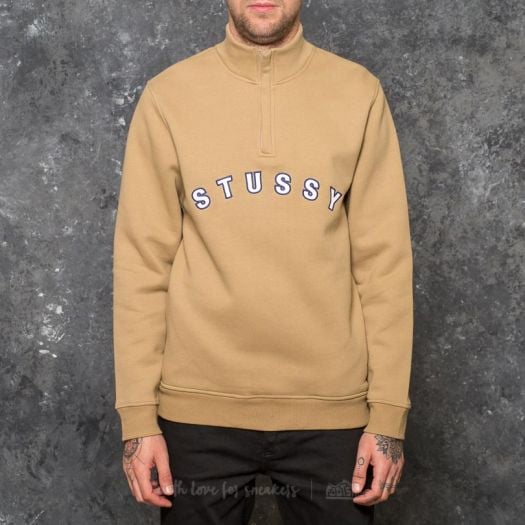Stussy Quarter Zip Mock Neck