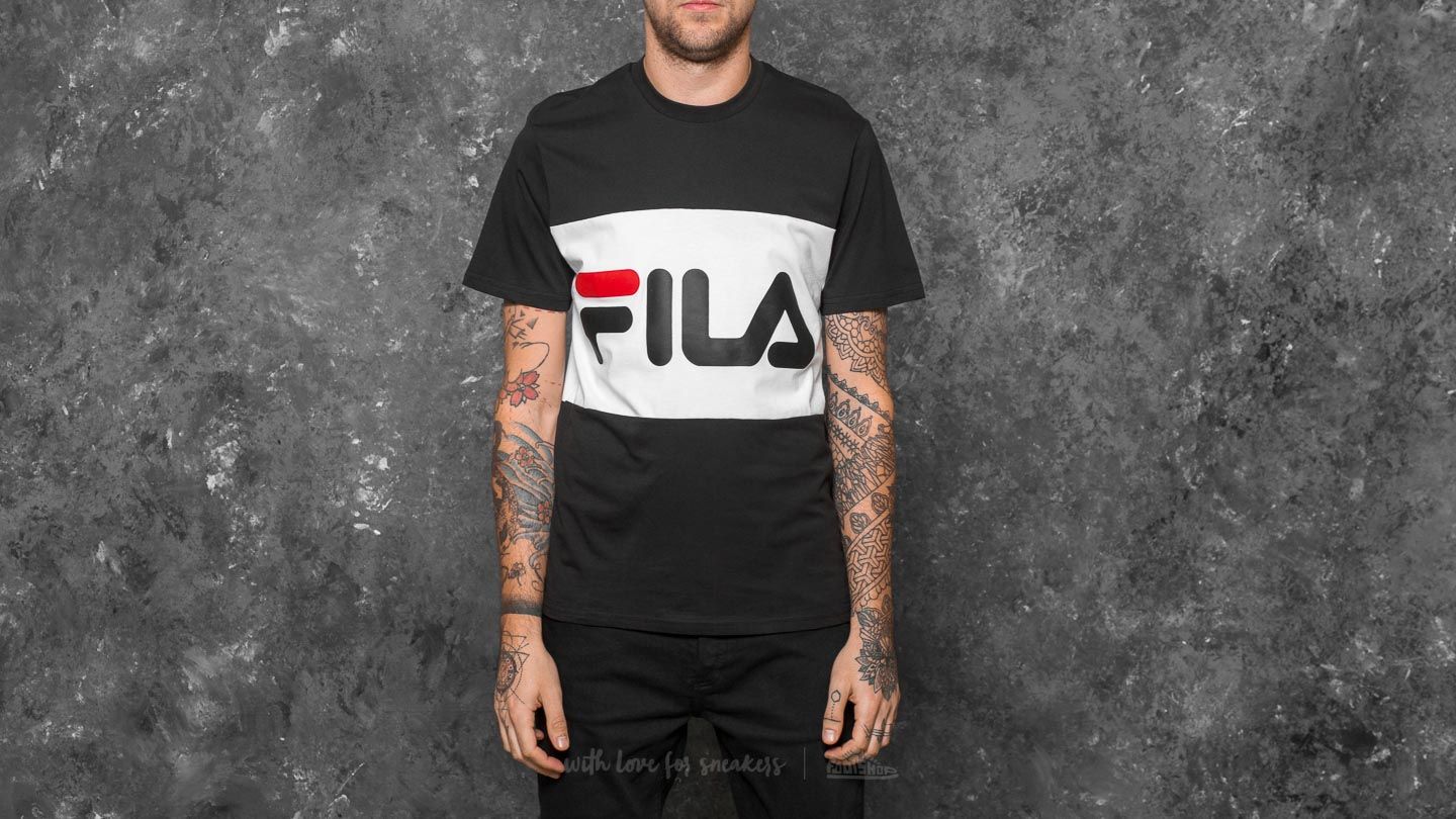 T-Shirts und Hemden FILA Day Tee Black-Bright White