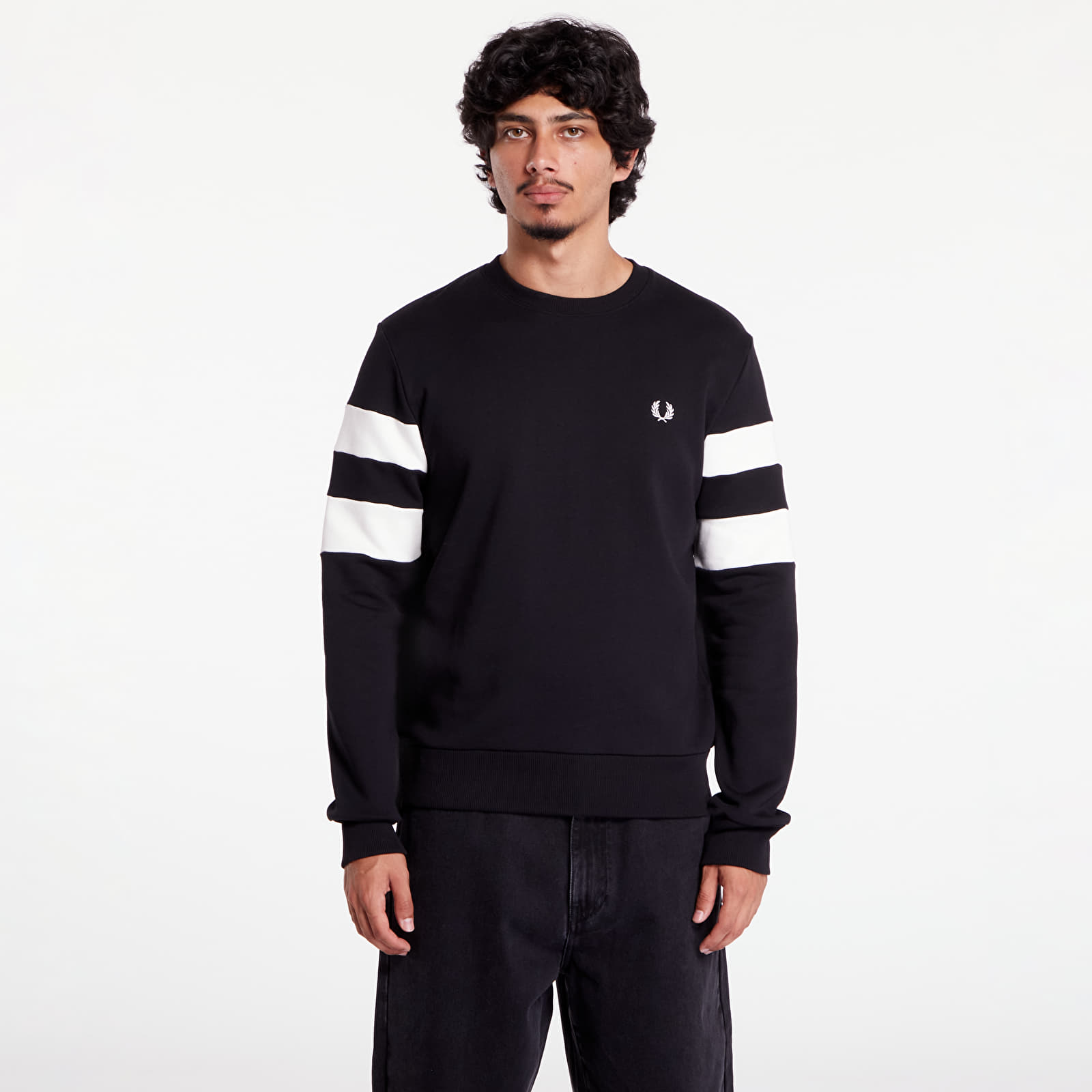 Hooded Sweater Bente FRED PERRY Tipped Sleeve Sweatshirt