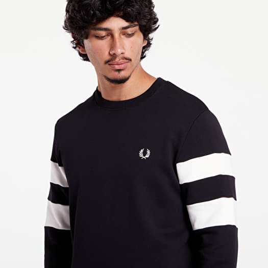 Fred perry tipped crew neck jumper new arrivals