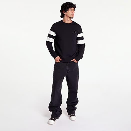FRED PERRY Tipped Sleeve Sweatshirt