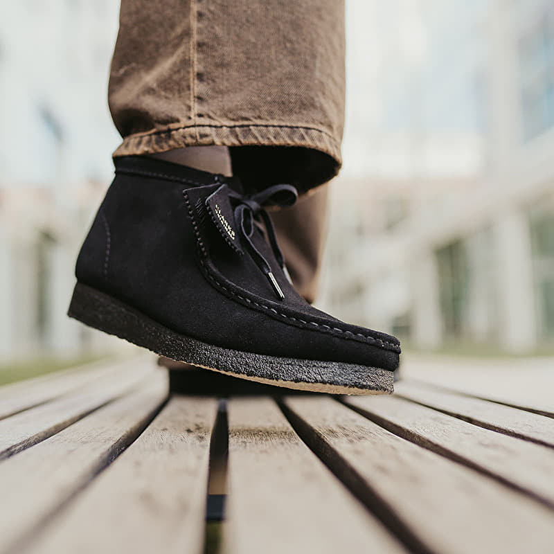 Clarks Originals Wallabee Boot Black Sde | Footshop