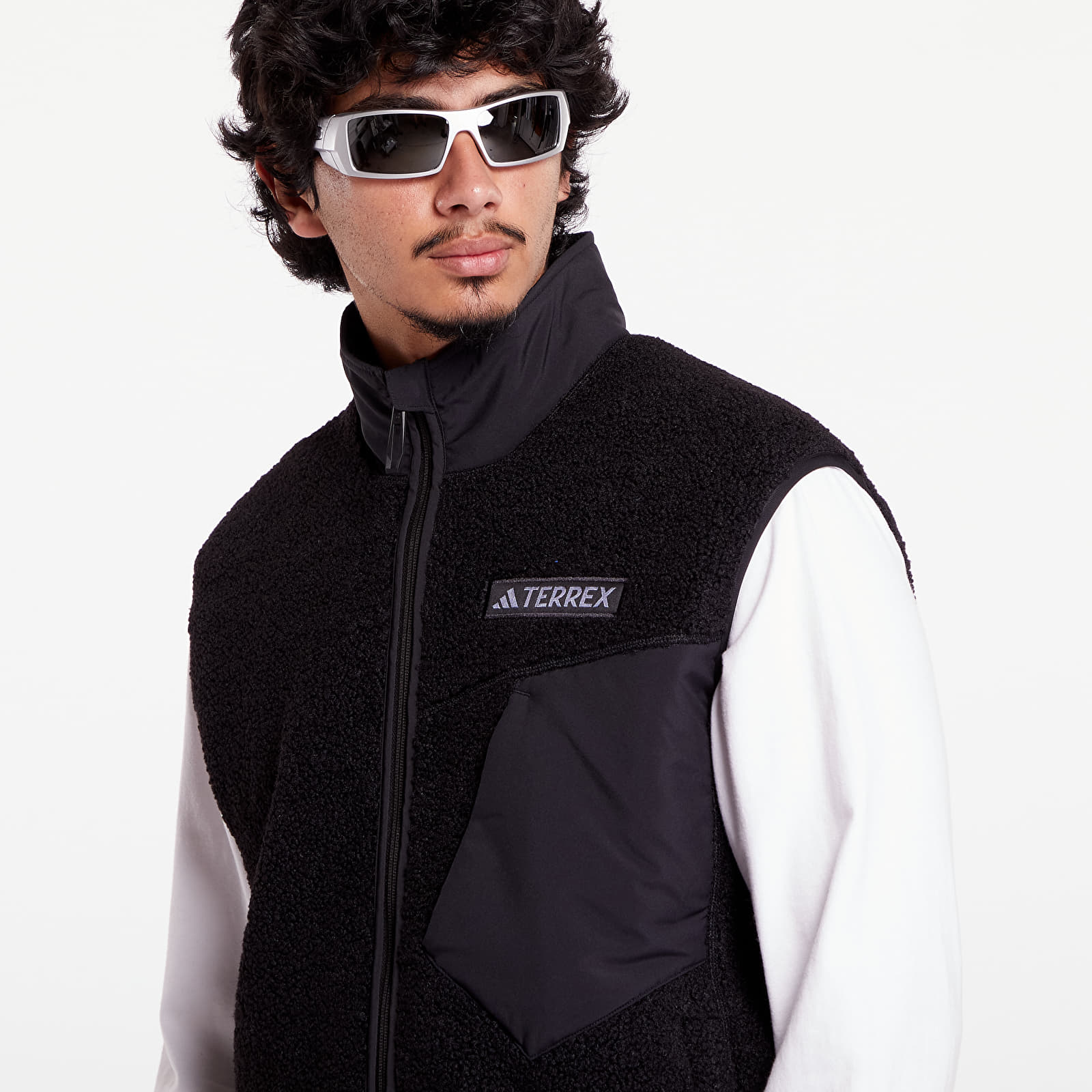 Liivit adidas Terrex Xploric High Pile Fleece Vest Black