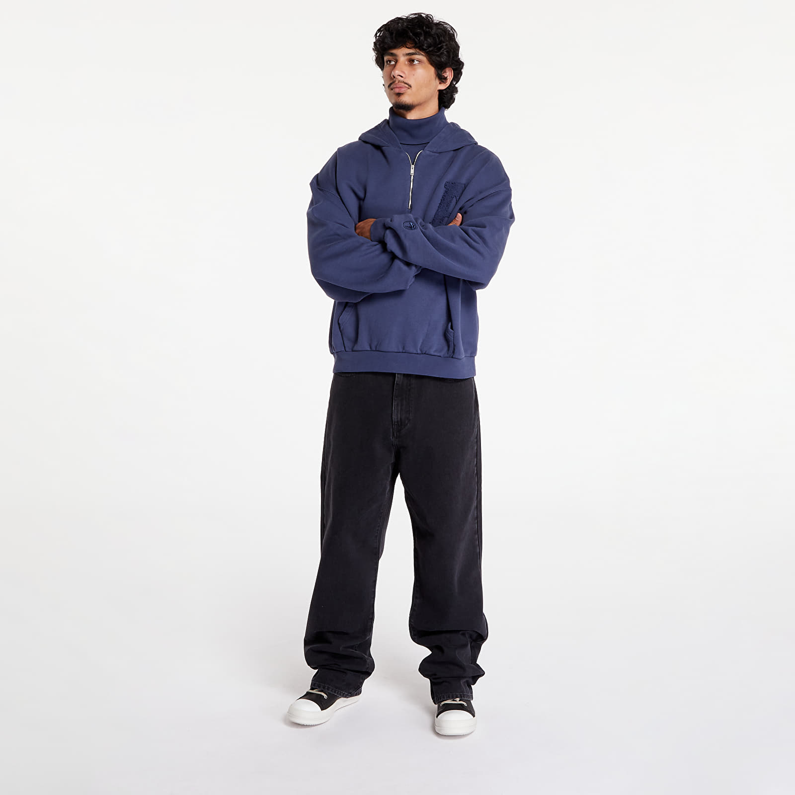 Hoodies and sweatshirts  Ambush Collar Rib Sweatshirt Insignia Blue
