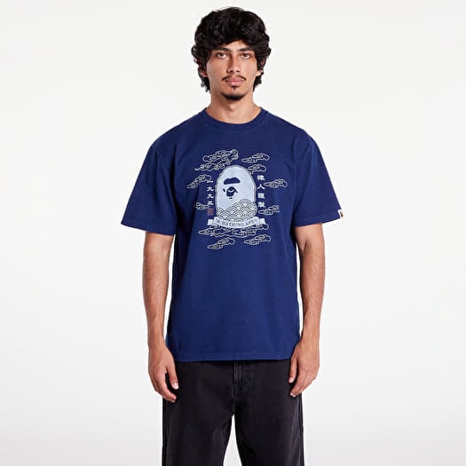 T-shirt A BATHING APE 31St Anniversary Japan Ape Head Tee Indigo